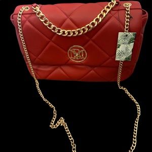 Beautiful quilted bag letter lock Studio Badgley Mischka